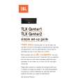 JBL TLXCENTER1 Owners Manual